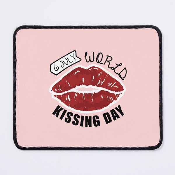 Item preview, 6 July World Kissing Day - Wacky Holidays designed and sold by ChemicalXShop.