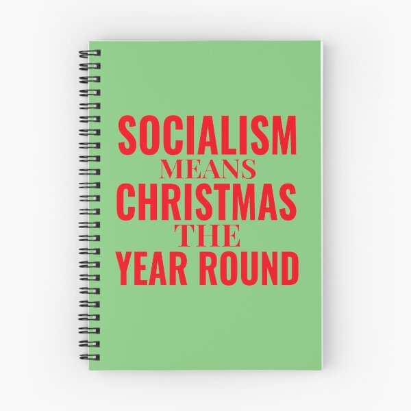 Item preview, Socialism Means Christmas The Year Round - Festive Political designed and sold by RockFireMerch.
