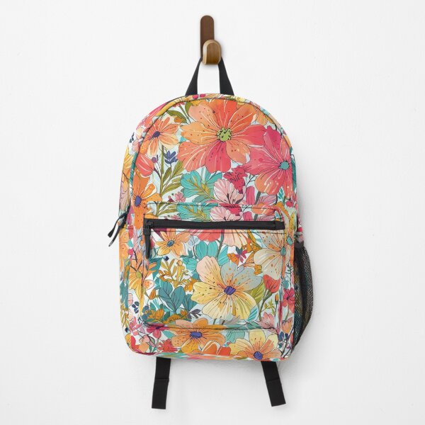 Item preview, Vibrant Hand-Drawn Floral Pattern with Colorful Blooms and Greenery designed and sold by CoolPixels.