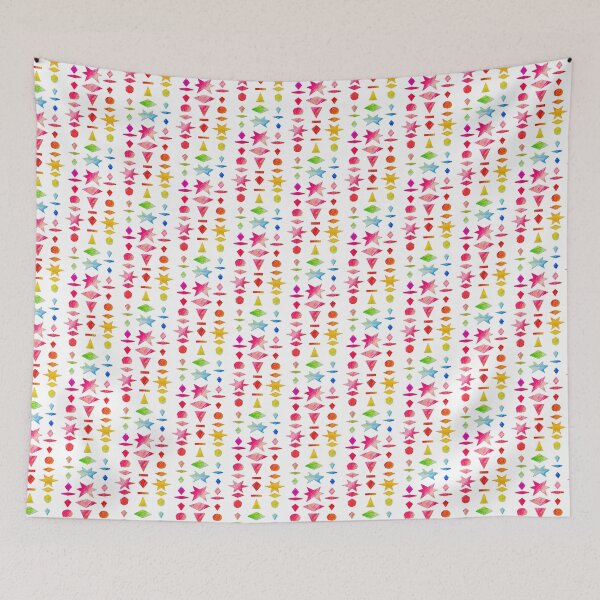 Item preview, Pop Art collage with colorful shapes on white designed and sold by Vision Illustrated.