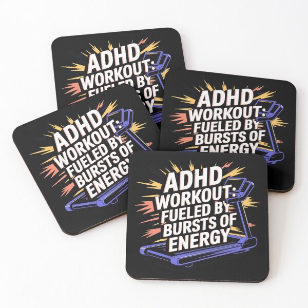 Item preview, ADHD workout, fueled by bursts of energy, ADHD fitness designed and sold by NoetherSym.