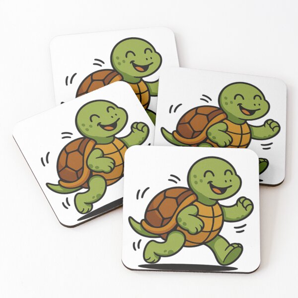 Item preview, Happy Walking Turtle – Cheerful Cartoon Style Illustration for Stickers, Apparel, Kids Decor & Positive Energy Gifts by Memorph designed and sold by Memorph.