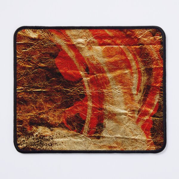 Item preview, Red and Gold Nature Abstraction on Paper designed and sold by NickDedidis.