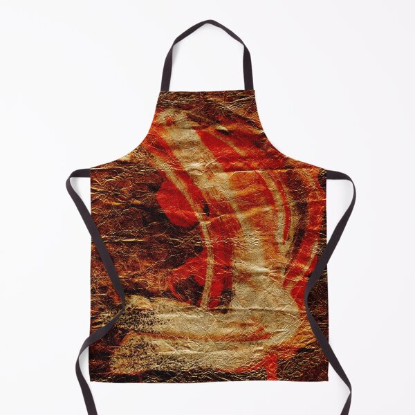 Item preview, Red and Gold Nature Abstraction on Paper designed and sold by NickDedidis.
