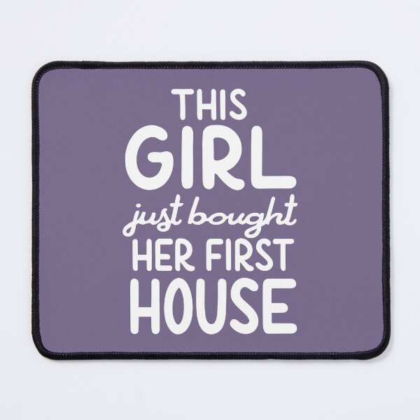Item preview, This girl just bought her first house /white/ designed and sold by EmeraldeaArt.
