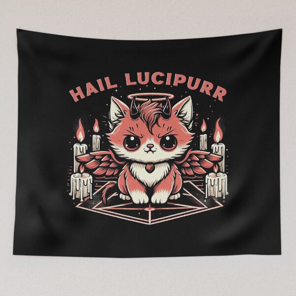 Item preview, Hail Lucipurr designed and sold by Scaryzz.