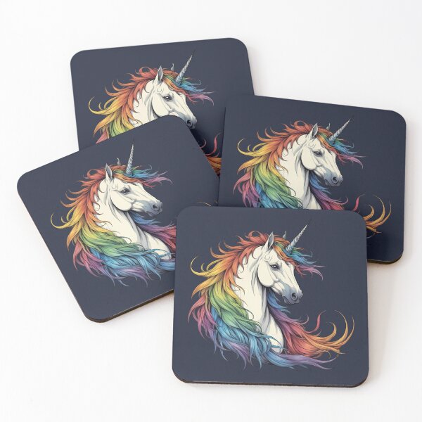 Item preview, Unicorn with a rainbow mane designed and sold by Danh Style.