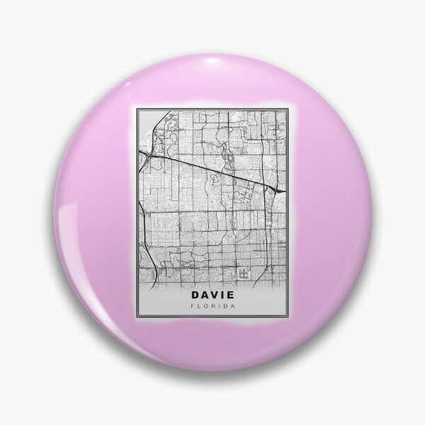 Item preview, Minimalist Davie Map designed and sold by Tamas Das.