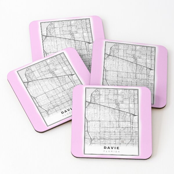 Item preview, Minimalist Davie Map designed and sold by Tamas Das.