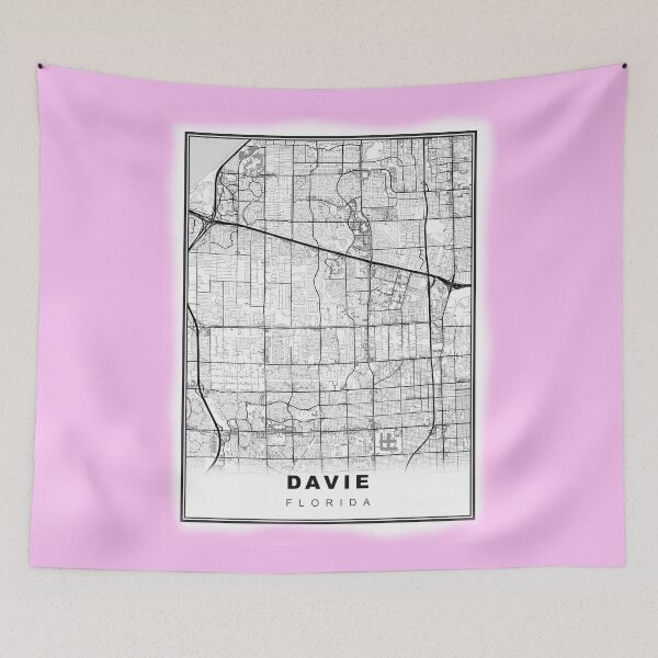 Item preview, Minimalist Davie Map designed and sold by Tamas Das.