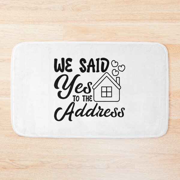 Item preview, We said yes to the address cute design with hearts designed and sold by EmeraldeaArt.