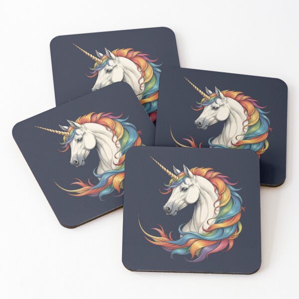 Item preview, Unicorn with a rainbow mane designed and sold by Danh Style.
