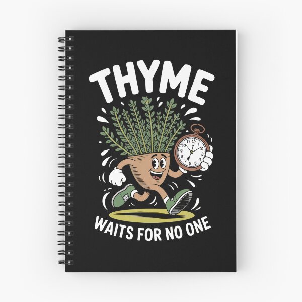 Item preview, Gardening Pun Thyme Waits For No One designed and sold by MadCatPrints.