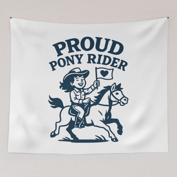 Item preview, Proud Pony Rider Horses Girls Riding designed and sold by LuminOrb.
