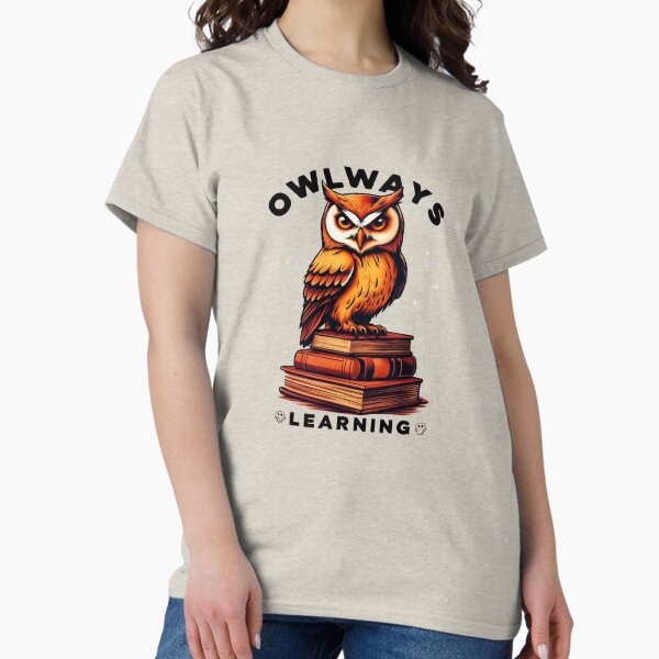 Item preview, Owlways Learning - Wise Owl on Books - Educational & Knowledge  designed and sold by Colorful-Garden.