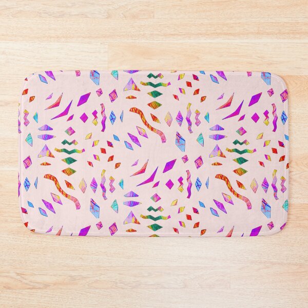 Item preview, Playful play of colors with geometric shapes on light pink designed and sold by Vision Illustrated.