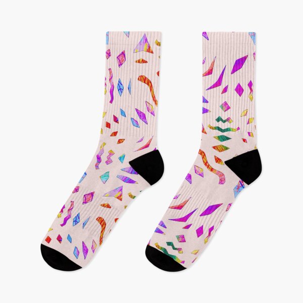 Item preview, Playful play of colors with geometric shapes on light pink designed and sold by Vision Illustrated.