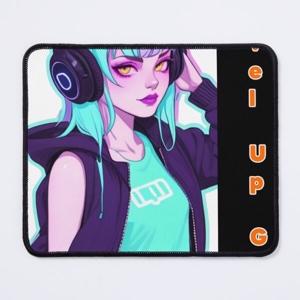 Item preview, Confident Female Gamer with Headset – Neon designed and sold by N2ODesign.