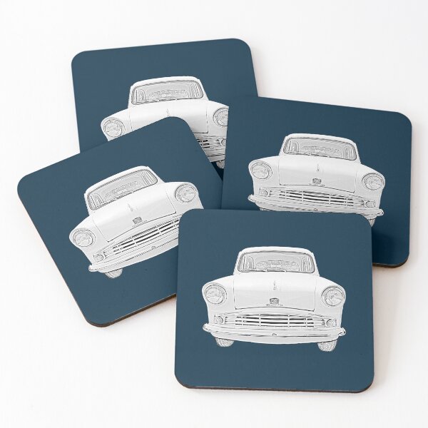 Item preview, Standard Pennant 1950s British classic car monochrome designed and sold by soitwouldseem.