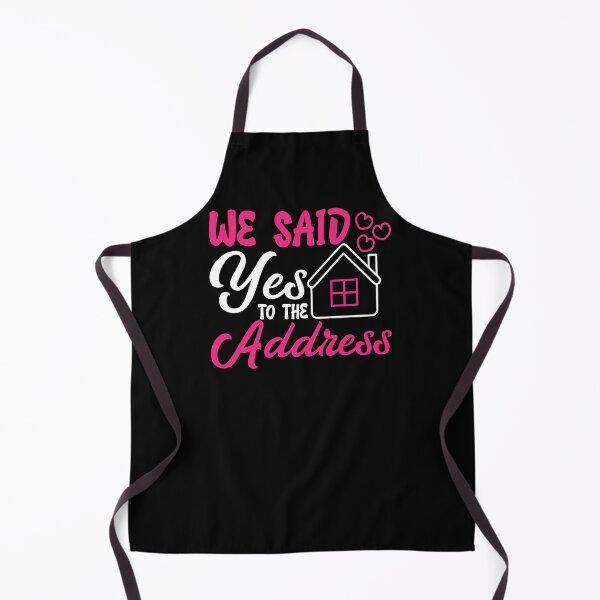 Item preview, We said yes to the address cute pink-white design with hearts designed and sold by EmeraldeaArt.