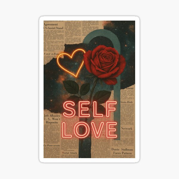 Item preview, Neon Rose-Self Love designed and sold by GatesShop.