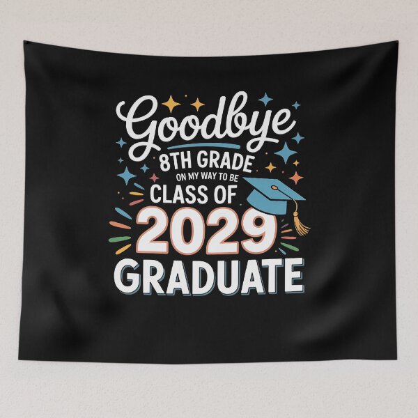 Item preview, Funny Goodbye 8th Grade Class Of 2029 Graduate 2025 8th Grade designed and sold by 07Art.