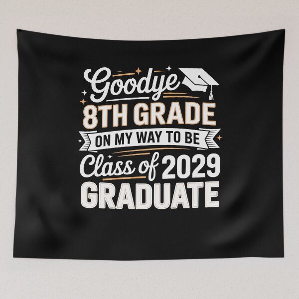 Item preview, Funny Goodbye 8th Grade Class Of 2029 Graduate 2025 8th Grade designed and sold by 07Art.