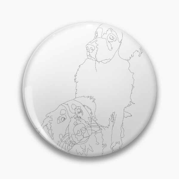 Item preview, Golden Retriever & Bernese Dog Memorial Art designed and sold by Moss & Moonlight.