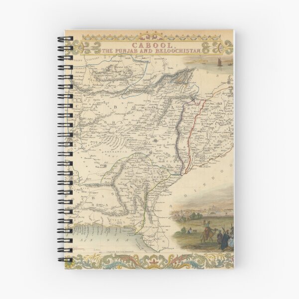 Item preview, Cabool, the Punjab, and Belochistan Map, 1851 John Tallis, Kabul, Afghanistan, Pakistan, Beluchistan designed and sold by LordRivers.
