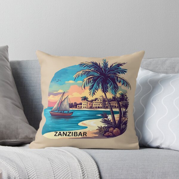 Item preview, Zanzibar – Dhow Boat & Spice Island Sunset designed and sold by Myra365Art.