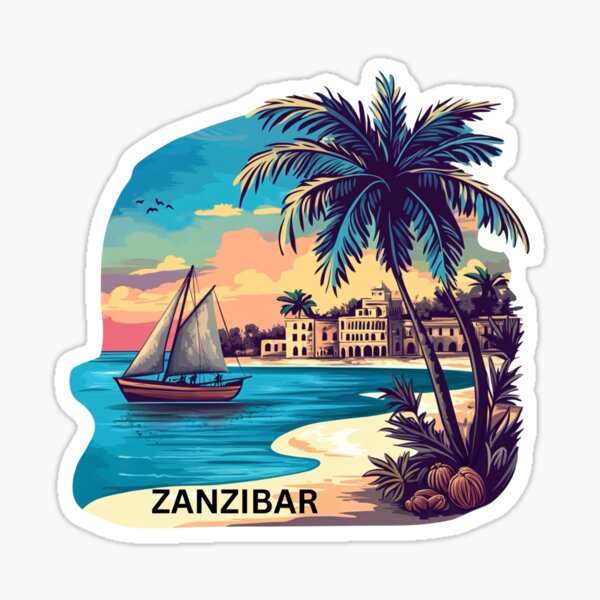 Item preview, Zanzibar – Dhow Boat & Spice Island Sunset designed and sold by FineArtsPro.
