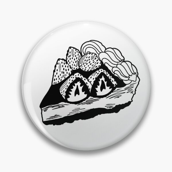 Item preview, Strawberry cake designed and sold by Kama black&white.