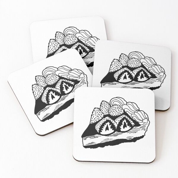 Item preview, Strawberry cake designed and sold by Kama black&white.