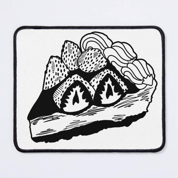 Item preview, Strawberry cake designed and sold by Kama black&white.