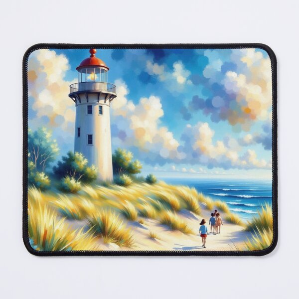 Item preview, Ocean View Lighthouse Relaxing Walkway designed and sold by purplesensation.