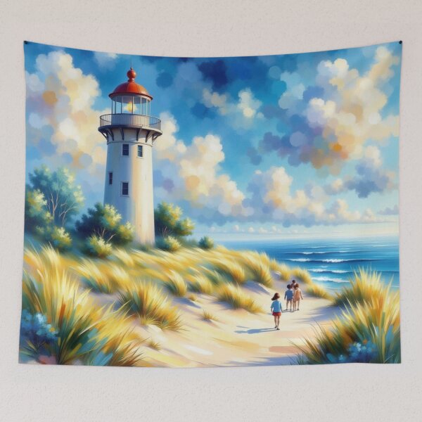 Item preview, Ocean View Lighthouse Relaxing Walkway designed and sold by purplesensation.