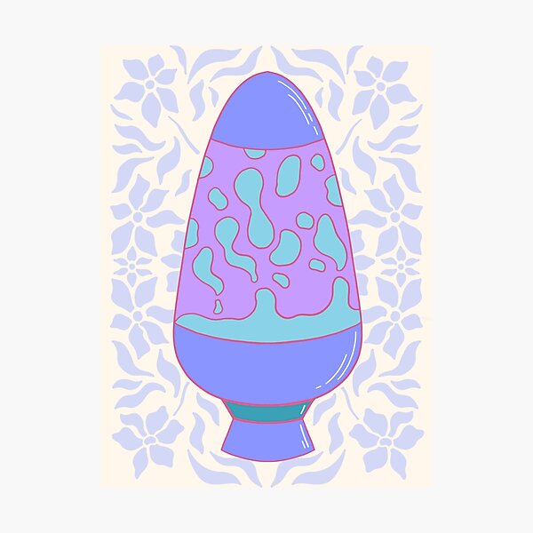 Item preview, Groovy Blue Lava Lamp 70s Psychedelic Decor designed and sold by Pixie  Lopi.