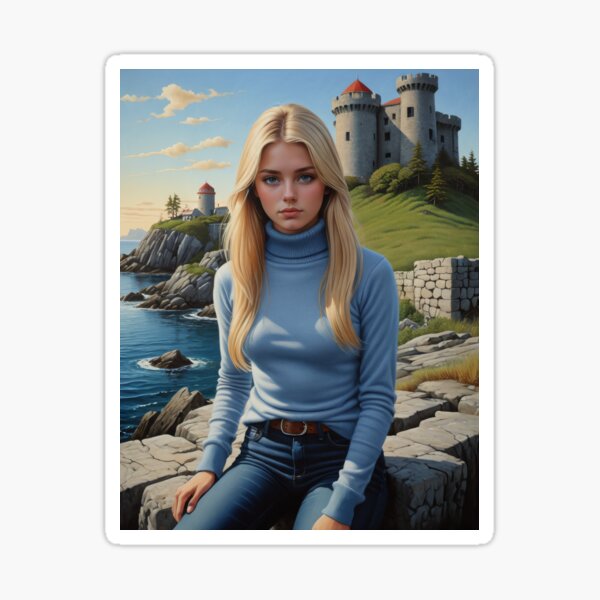 Item preview, Blonde Beauty By The Castle designed and sold by Synthartik.