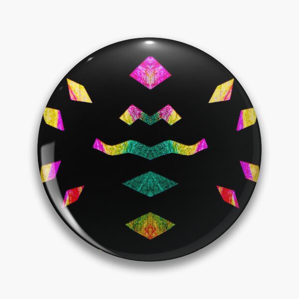 Item preview, Analogue paper cutting art played digitally - colorful & symmetrical on black designed and sold by Vision Illustrated.