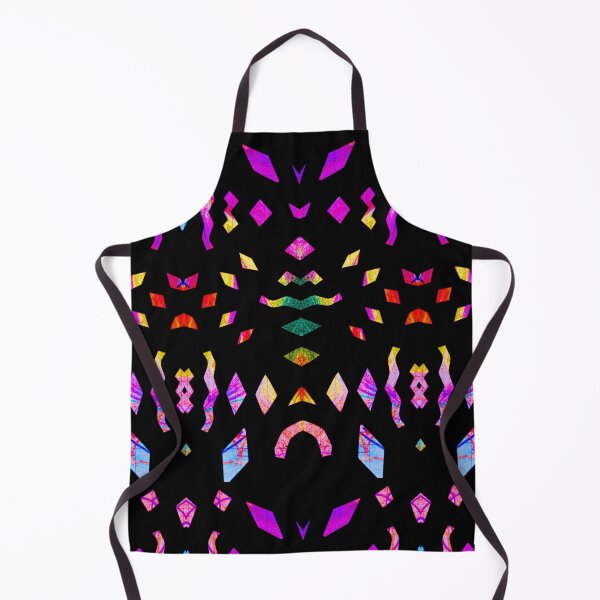 Item preview, Analogue paper cutting art played digitally - colorful & symmetrical on black designed and sold by Vision Illustrated.