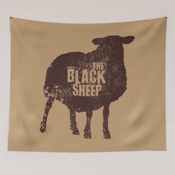 Item preview, The Black Sheep – Vintage rebel design with texture designed and sold by Fritolive.