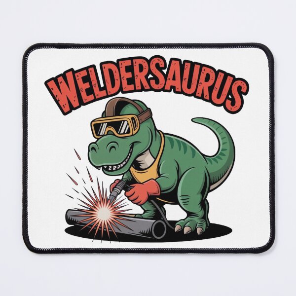 Item preview, Weldersaurus – Vintage Cartoon Dinosaur Welding Design for Welders designed and sold by ARTReMi.