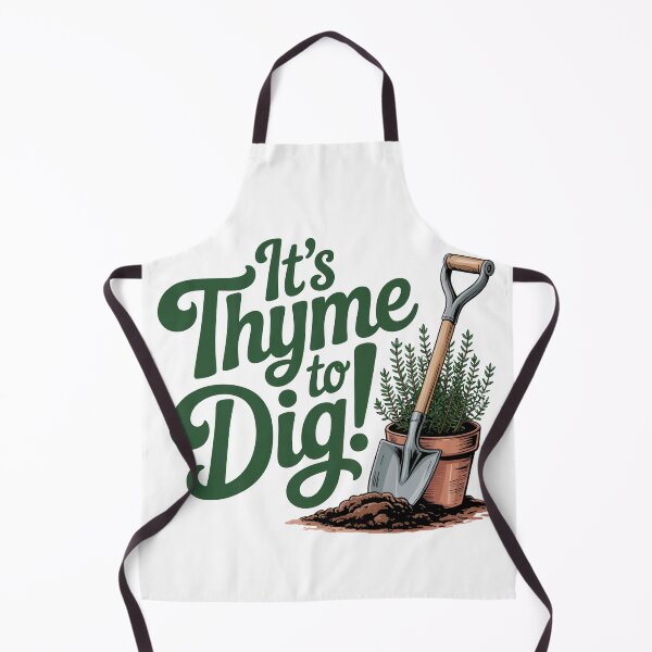 Item preview, Gardening Pun It's Thyme To Dig designed and sold by MadCatPrints.