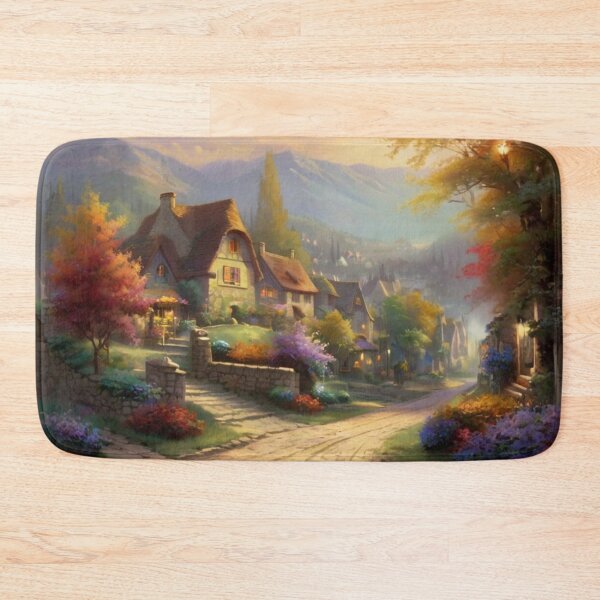 Item preview, Village Stroll: A Street Painting designed and sold by BlareBlare.