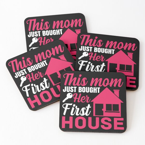 Item preview, This Mom just bought her first house pink-white designed and sold by EmeraldeaArt.
