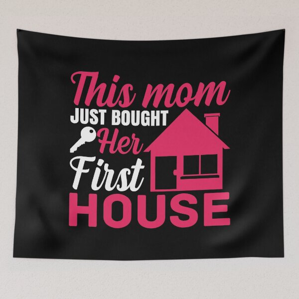 Item preview, This Mom just bought her first house pink-white designed and sold by EmeraldeaArt.