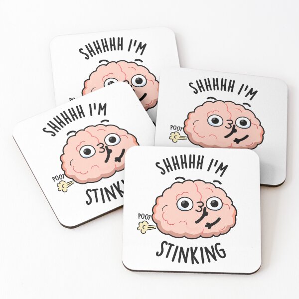 Item preview, Shhh I'm Stinking Funny Brain Fart Pun  designed and sold by punnybone.