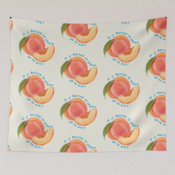 Item preview, is it better to speak or to die peach call me by your name luca guadagnino designed and sold by Kyna Arts.