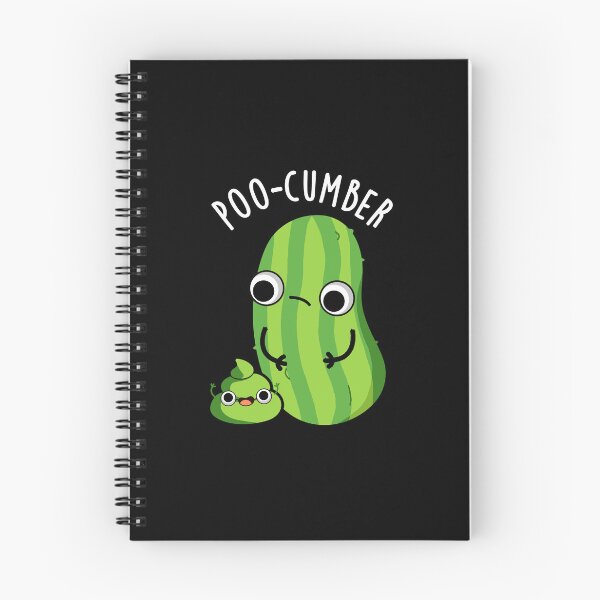 Item preview, Poo-cumber Funny Cucumber Pun (Dark BG) designed and sold by punnybone.
