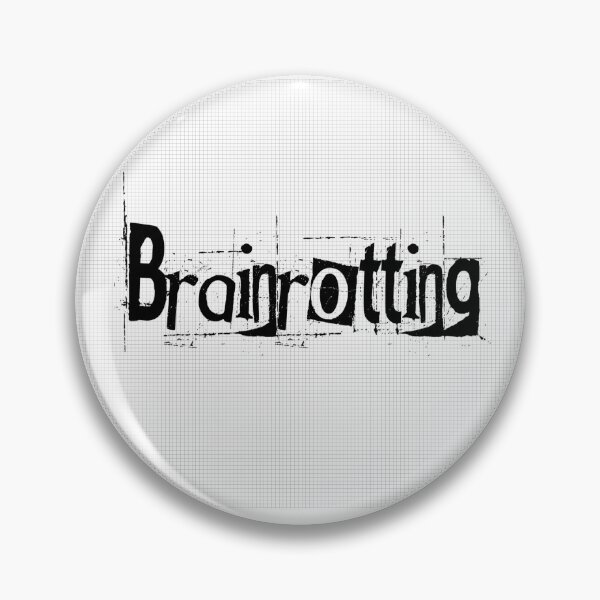 Item preview, Brainrotting funny meme print designed and sold by HintOFCabbage_Atelier.